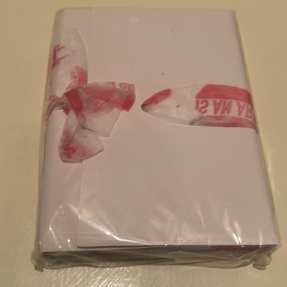Miss Dior Notebook Journal White Pink Floral Ribbon Feminine Chic Soft Girl NEW
